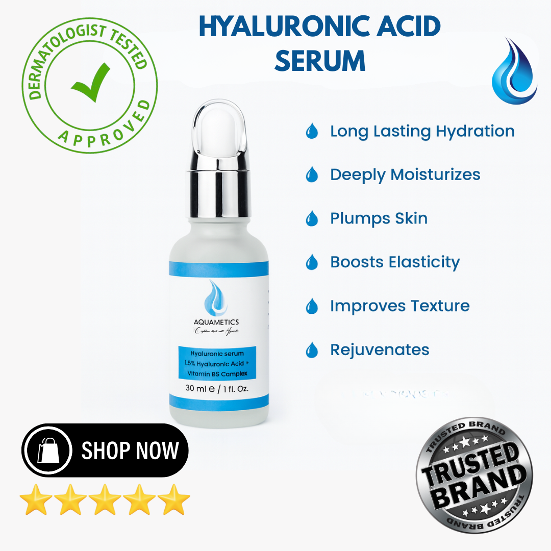 💧 HYALURONIC ACID SERUM - Deep Hydration & Plump Skin